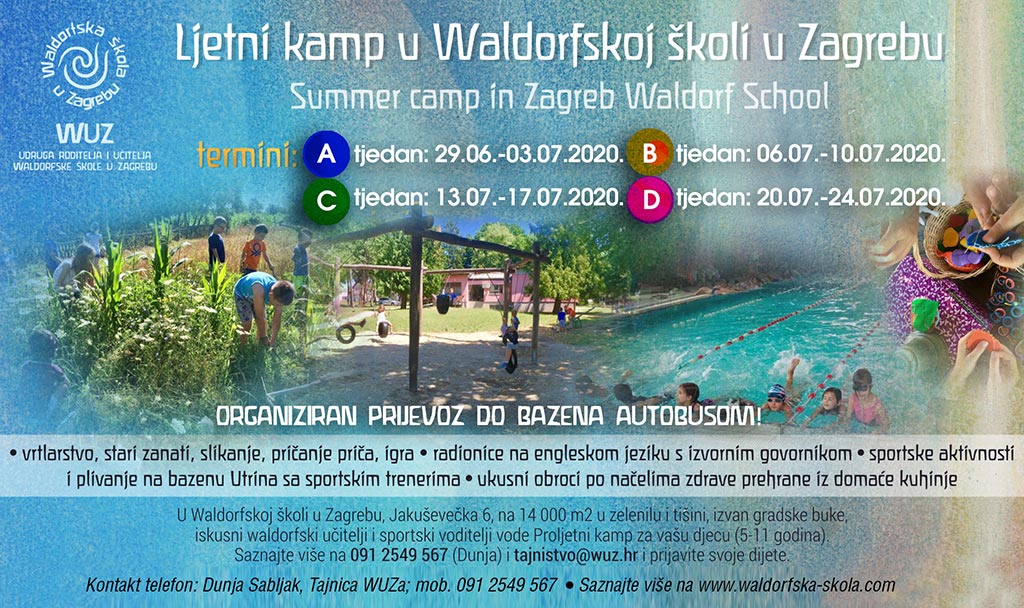 Ljetni kamp u Waldorfskoj školi 2020