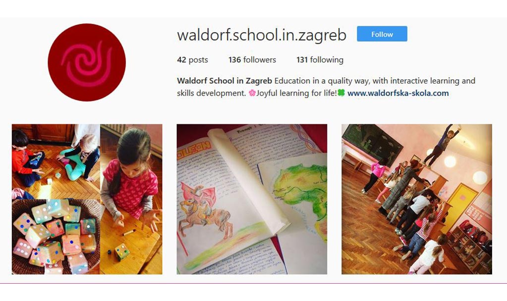 Profil Škole na Instagramu